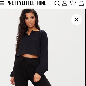 Black ZipFront Sweater